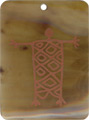 Brown pen shell rectangle in red
