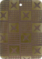 Brown pen shell rectangle in toffee