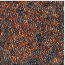Embossed Patina Copper Sheet in Molten Sun