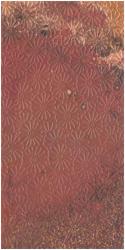 Embossed Patina Copper Sheet in Rojo Y Negro