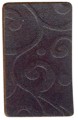 Embossed Rectangle Tag in Black