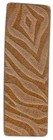 Embossed Rectangle Tag in Rustic Brown