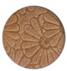 Embossed Round Insert in Rustic Brown