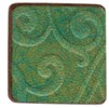 Embossed Square Tag in Lime Green