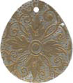 Hammershell teardrop in gold