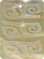 Mother of pearl shell rectangle