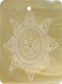 Mother of pearl shell rectangle