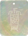 Mother of pearl shell rectangle