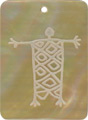 Mother of pearl shell rectangle