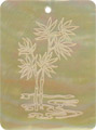 Mother of pearl shell rectangle