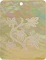 Mother of pearl shell rectangle