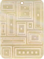 Mother of pearl shell rectangle