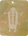 Mother of pearl shell rectangle