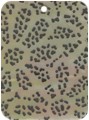 Mother of pearl shell rectangle in black