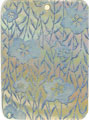 Mother of pearl shell rectangle in blue