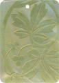 Mother of pearl shell rectangle in celedon