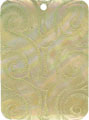 Mother of pearl shell rectangle in celedon