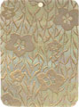 Mother of pearl shell rectangle in gold