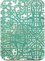 Mother of pearl shell rectangle in green Mother of pearl shell rectangle in green