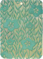 Mother of pearl shell rectangle in green