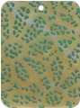 Mother of pearl shell rectangle in green