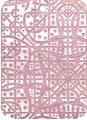 Mother of pearl shell rectangle in pink