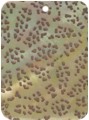 Mother of pearl shell rectangle in toffee