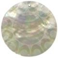 Mother of pearl shell round