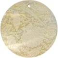Mother of pearl shell round