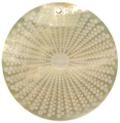 Mother of pearl shell round