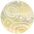 Mother of pearl shell round