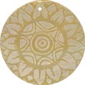 Mother of pearl shell round