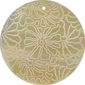 Mother of pearl shell round