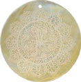 Mother of pearl shell round