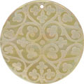 Mother of pearl shell round