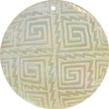Mother of pearl shell round