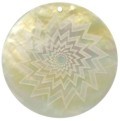Mother of pearl shell round Mother of pearl shell round