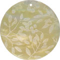 Mother of pearl shell round