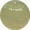Mother of pearl shell round in celedon
