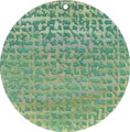 Mother of pearl shell round in green Mother of pearl shell round in green