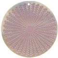 Mother of pearl shell round in pink