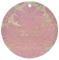 Mother of pearl shell round in pink