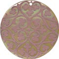 Mother of pearl shell round in pink