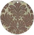 Mother of pearl shell round in toffee