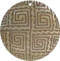 Mother of pearl shell round in toffee