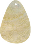 Mother of pearl shell teardrop