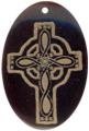 Tab shell oval in gold