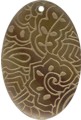 Tab shell oval in gold