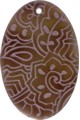Tab shell oval in purple Tab shell oval in purple