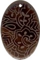 Tab shell oval in toffee